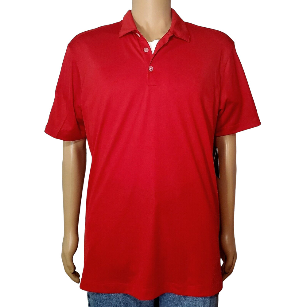 Men's Nike Golf Dri Fit Polo Shirt Large ("Links for Little Ones" arm patch) NWT